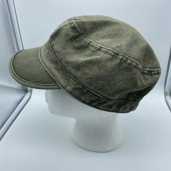Green Military Style Cap Hat Flex-Fit Stretch OSFM American Rag - Picture 5 of 9